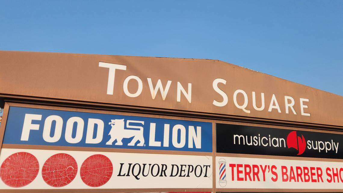 A number of businesses are located in the Town Square shopping center in Lexington. A Wingstop is under construction there.