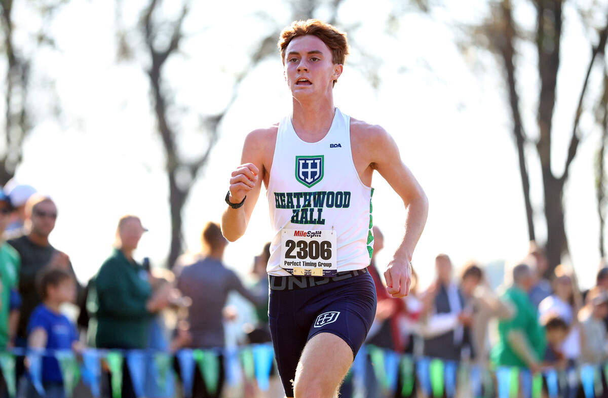Heathwood Hall’s Jack Willcox (15:42.08) finished first overall in the 2024 SCISA Class 4A boys cross country championship held Saturday, Oct. 26 at Heathwood.