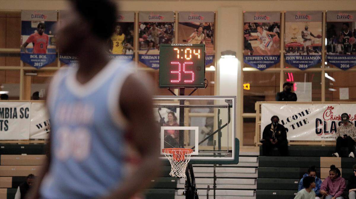 A 35-second shot clock was used at games in the 2022 Chick-fil-A Classic holiday basketball tournament at River Bluff High School.