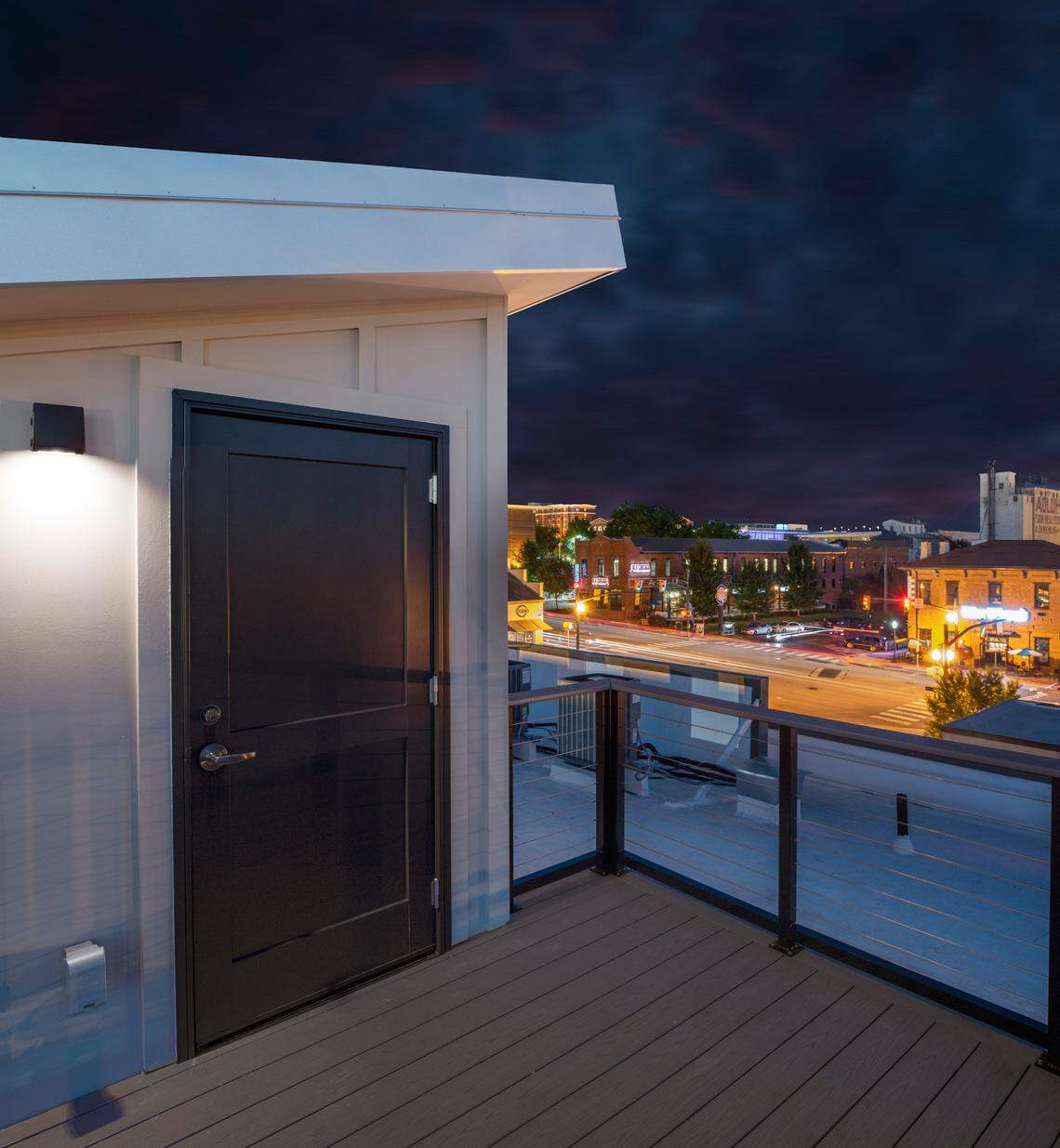 The penthouse units at the Gadsden Place apartments each come with their own private rooftop landing.
