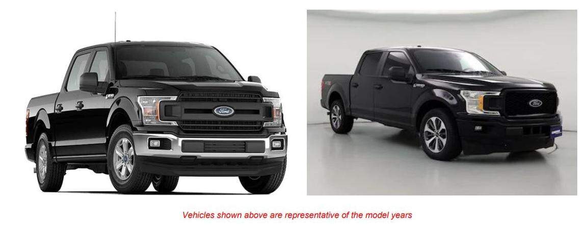 South Carolina Highway Patrol is looking for the driver of a black Ford F-150 pickup truck, similar to the ones shown in these images, that it said left the scene of a fatal crash.