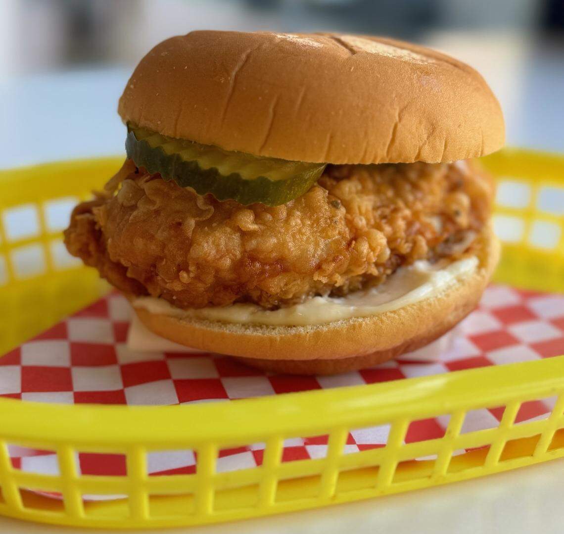 A sandwich from Drake’s Duck-In, which is reopening on Columbia’s Main Street.