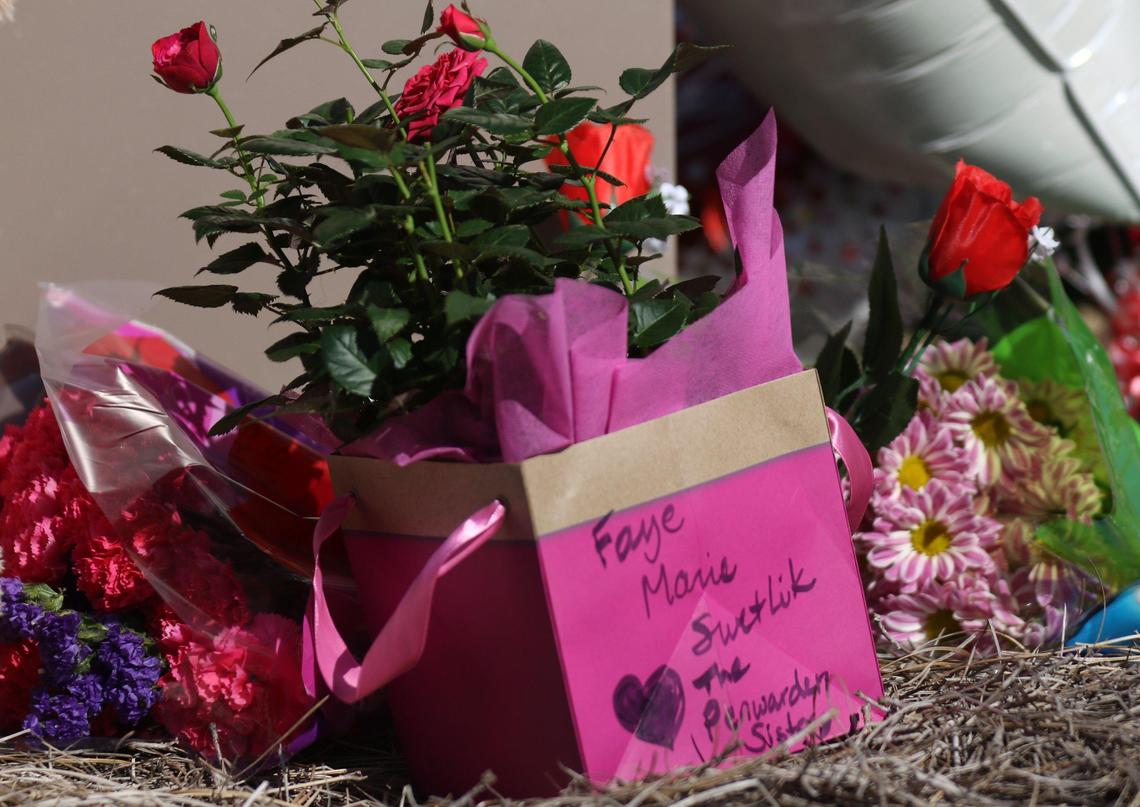 A Memorial in honor of 6-year-old Faye Swetlik is growing at Springdale Elementary School where she was a first grader. 2/14/20