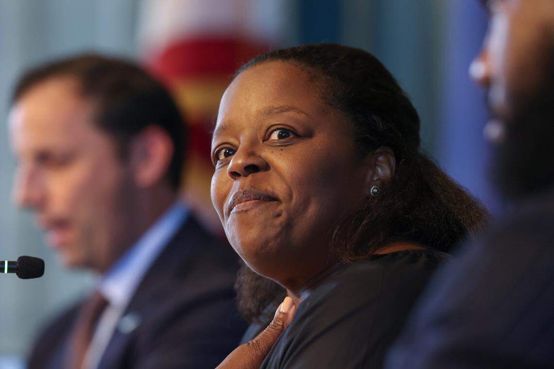 City Councilwoman Tina Herbert argued against repealing the conversion therapy ban during a meeting of the Columbia City Council on Tuesday, June 17, 2025.