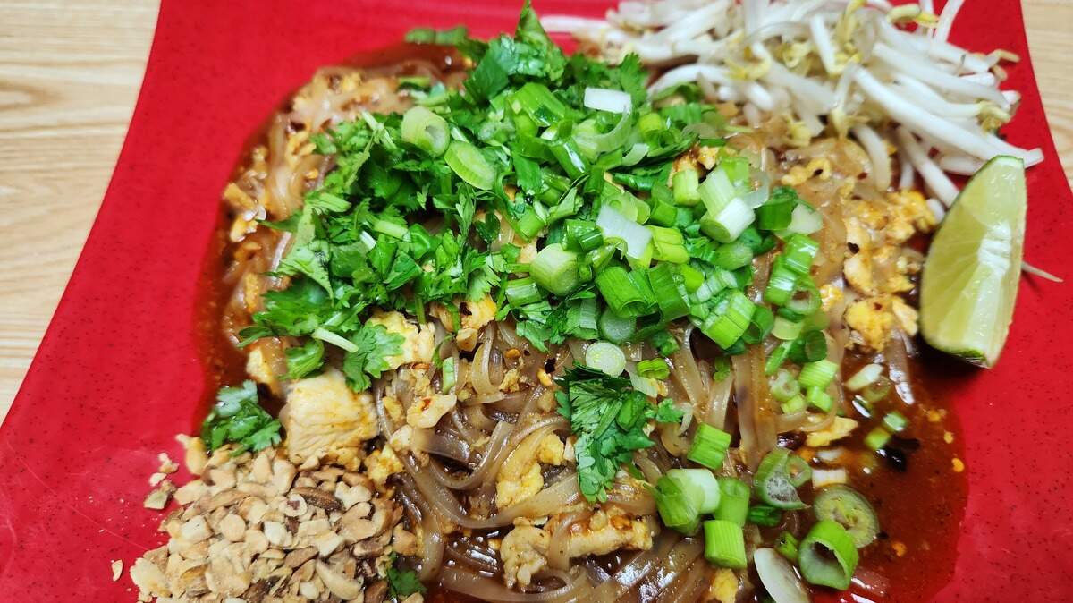 The pad Thai at Thai Delicacies in West Columbia, SC.