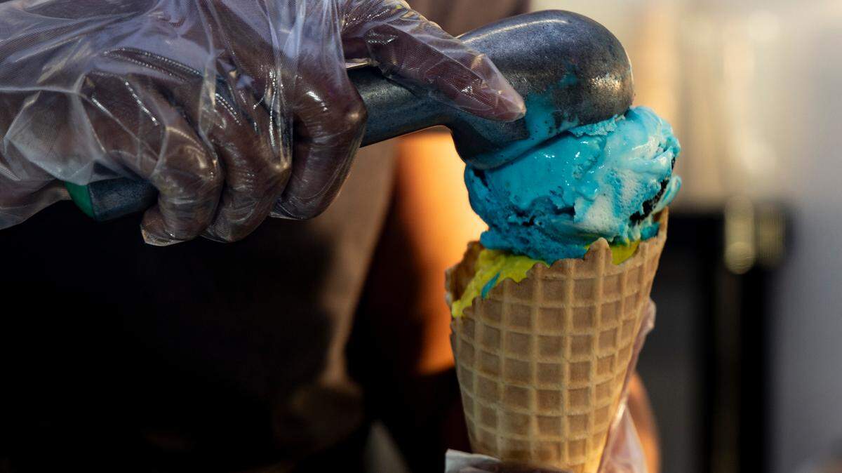 Sonia Norman, owner of Ice Cream Taco in the Three Fountains area of West Columbia, makes an ice cream cone in this 2024 photo.