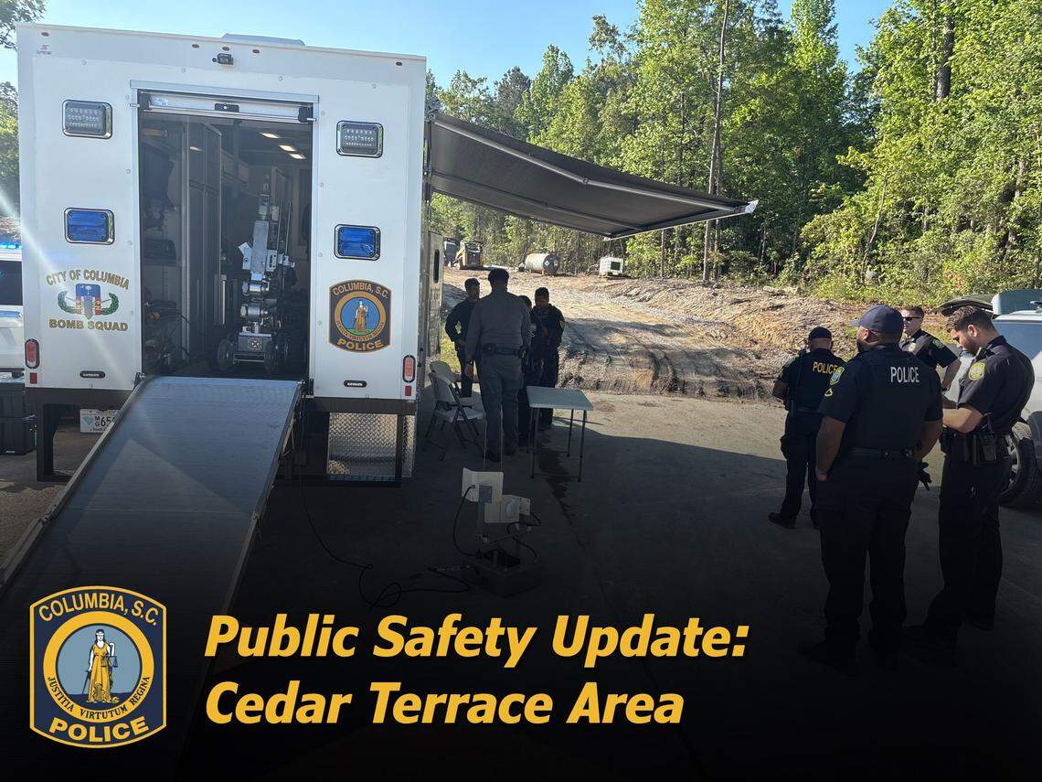 The Columbia Police Department announced in a public safety update Friday that C4 explosives had been discovered in the city.