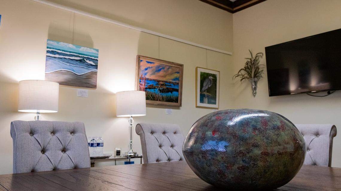 State and Frink at 2025 State St. in Cayce is a new event venue with local art from Cayce Arts Guild members displayed throughout.