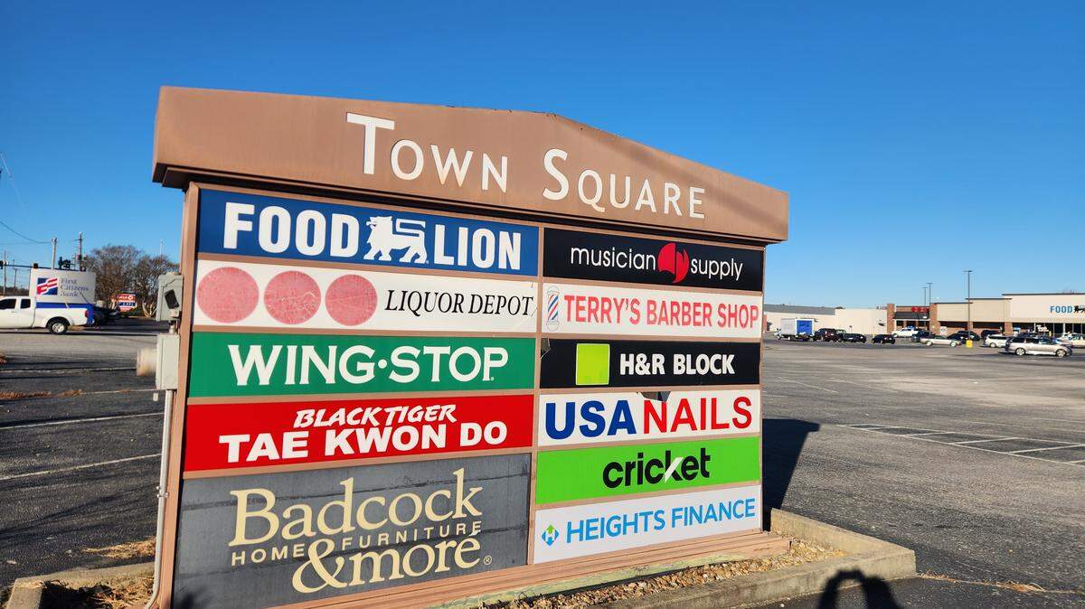 The Town Square shopping center in Lexington, SC.