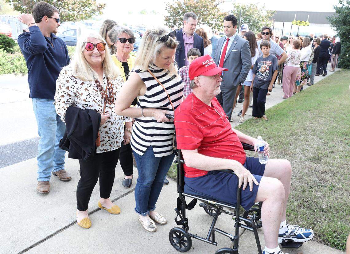 James Smith, democratic candidate for South Carolina Governor, speaks to supporters election night at a campaign rally at 1208 Washington in Columbia.