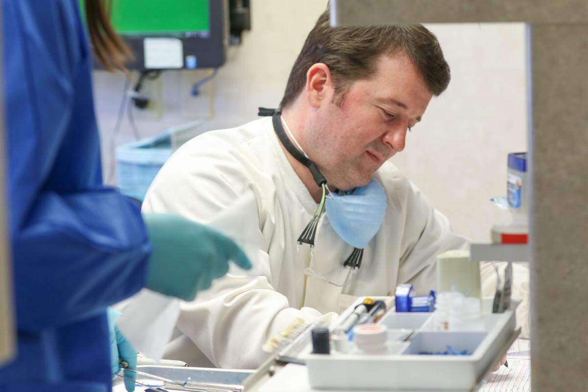 Kent Bracey, a dentist in Dillon, pulls a lot of teeth partly because of a lack of fluoride in the community water system. 2/25/19
