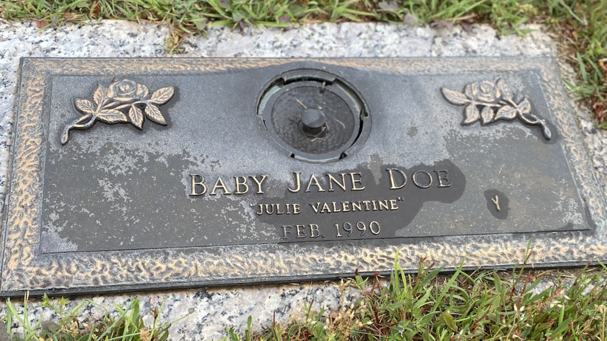 A baby found dead in a box in 1990 was named Julie Valentine. It took almost 30 years to find her mother.