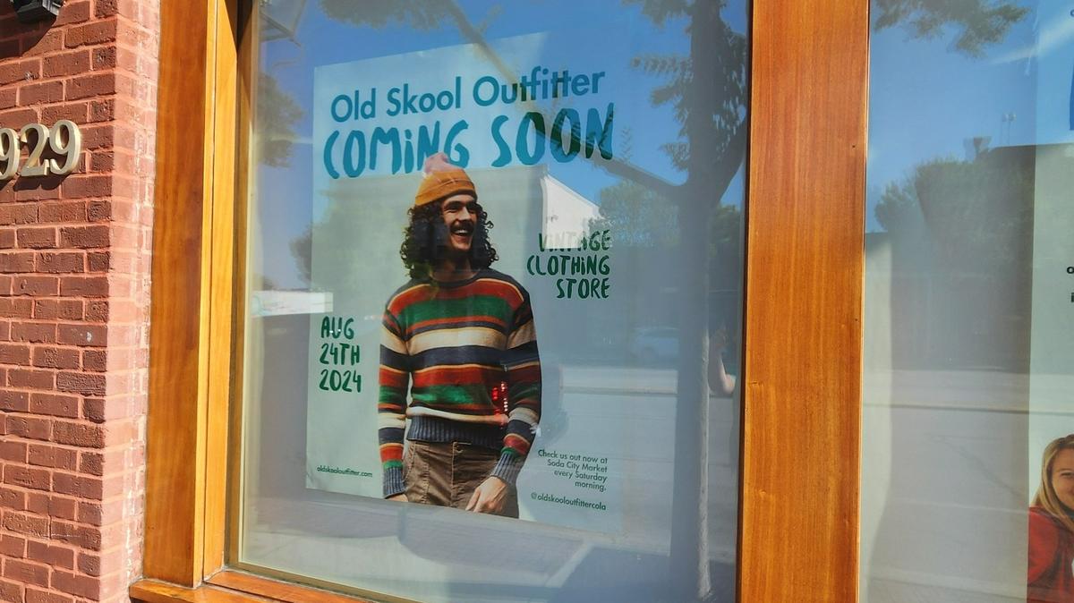 Old Skool Outfitter, a vintage clothing shop, is coming to Gervais Street in the Vista.