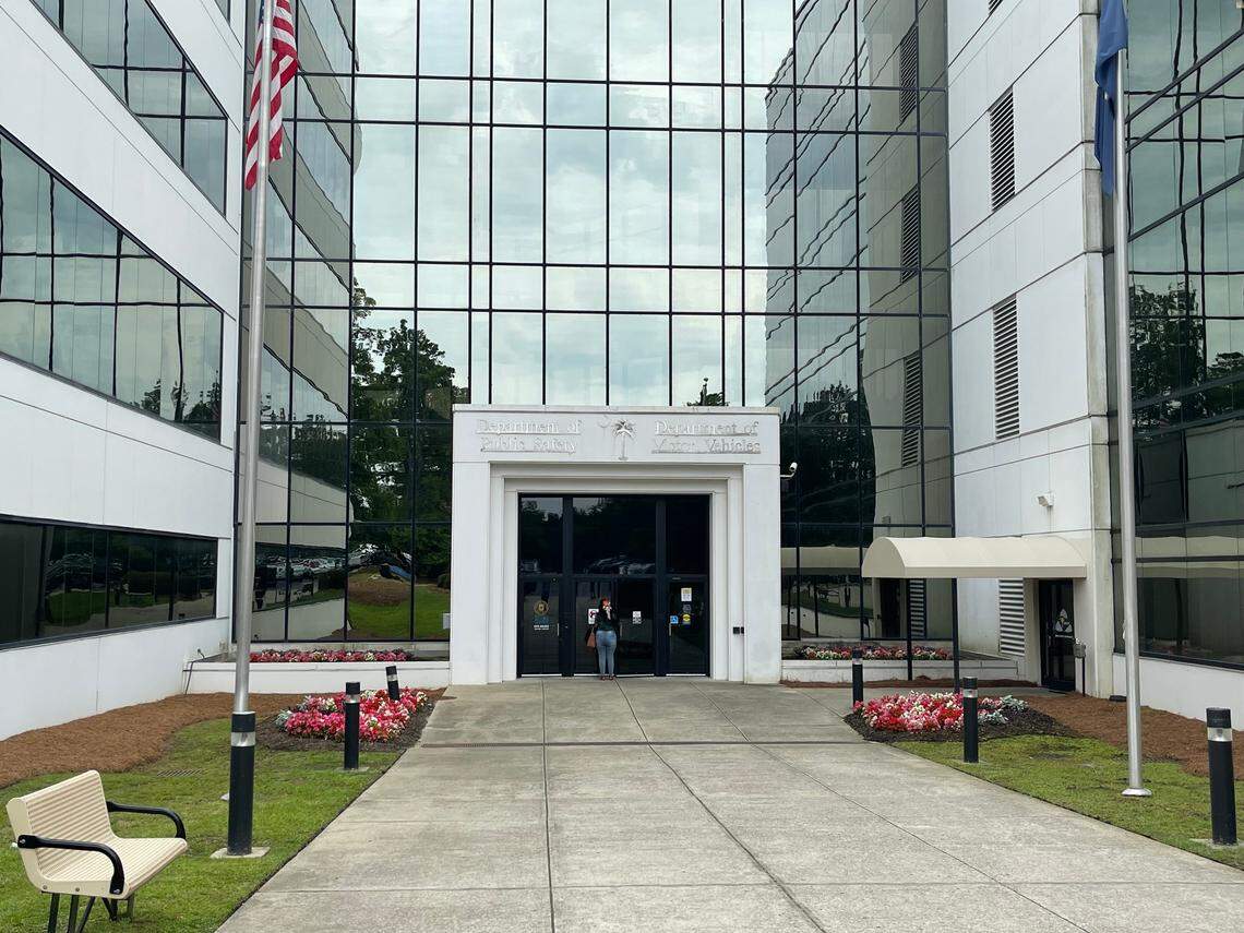 The entrance to the headquarters of SCDMV and the S.C. Department of Public Safety in Blythewood.