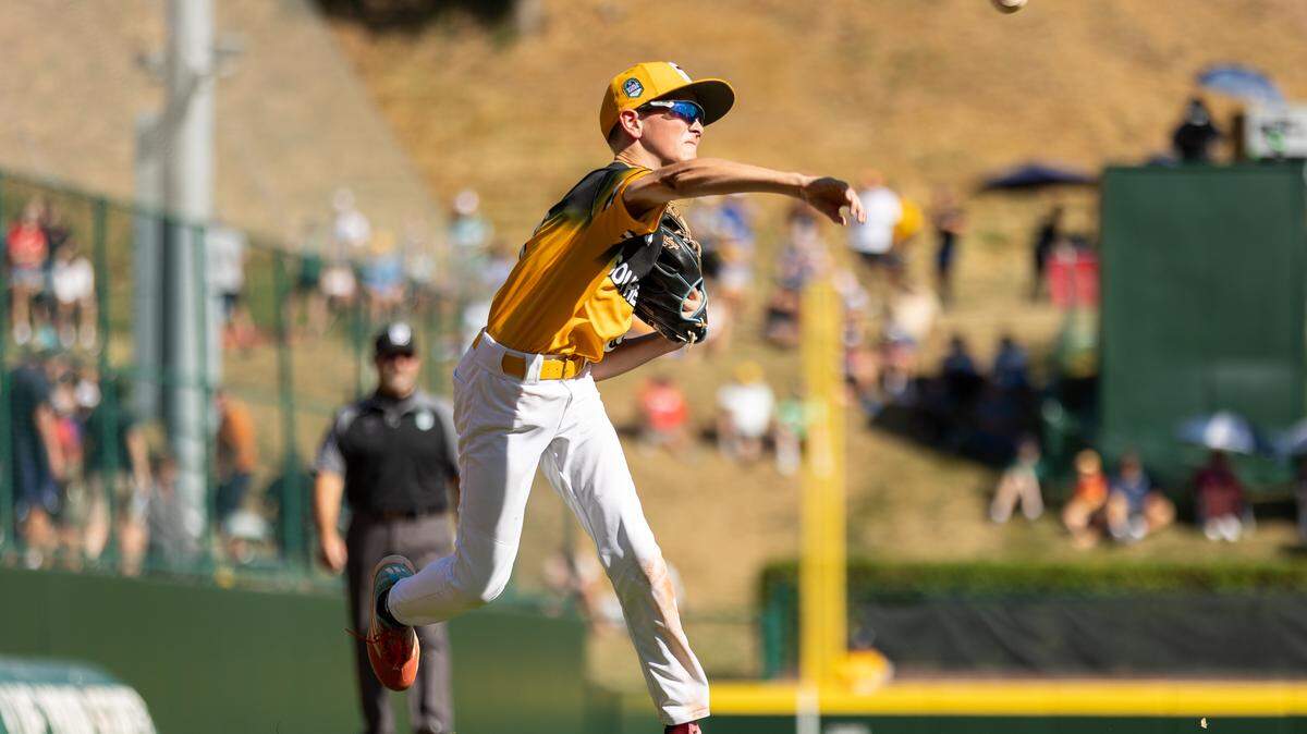 South Carolina's Brady Westbrooks [#9] during Monday's game against Nevada in the Little League World Series.