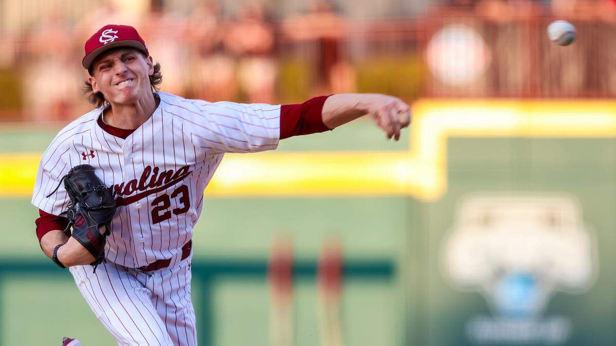 South Carolina Gamecocks pitcher Jake McCoy