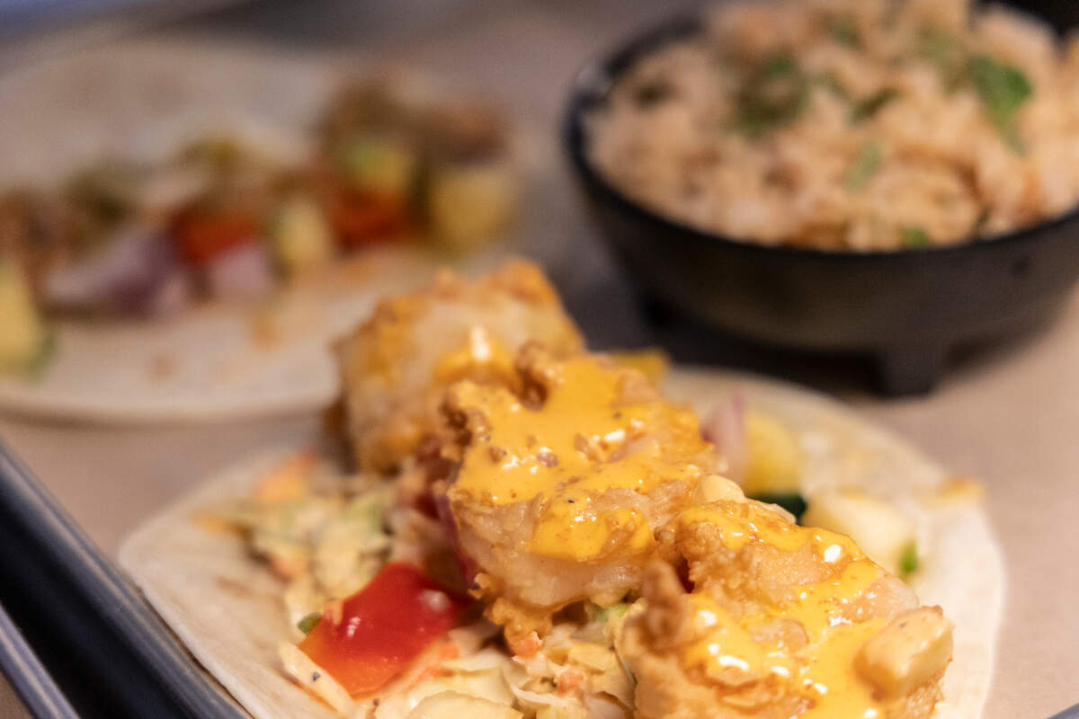 Arroyo Tacos + Tequila opened recently on Harden Street in Columbia’s Five Points. Shrimp taco.