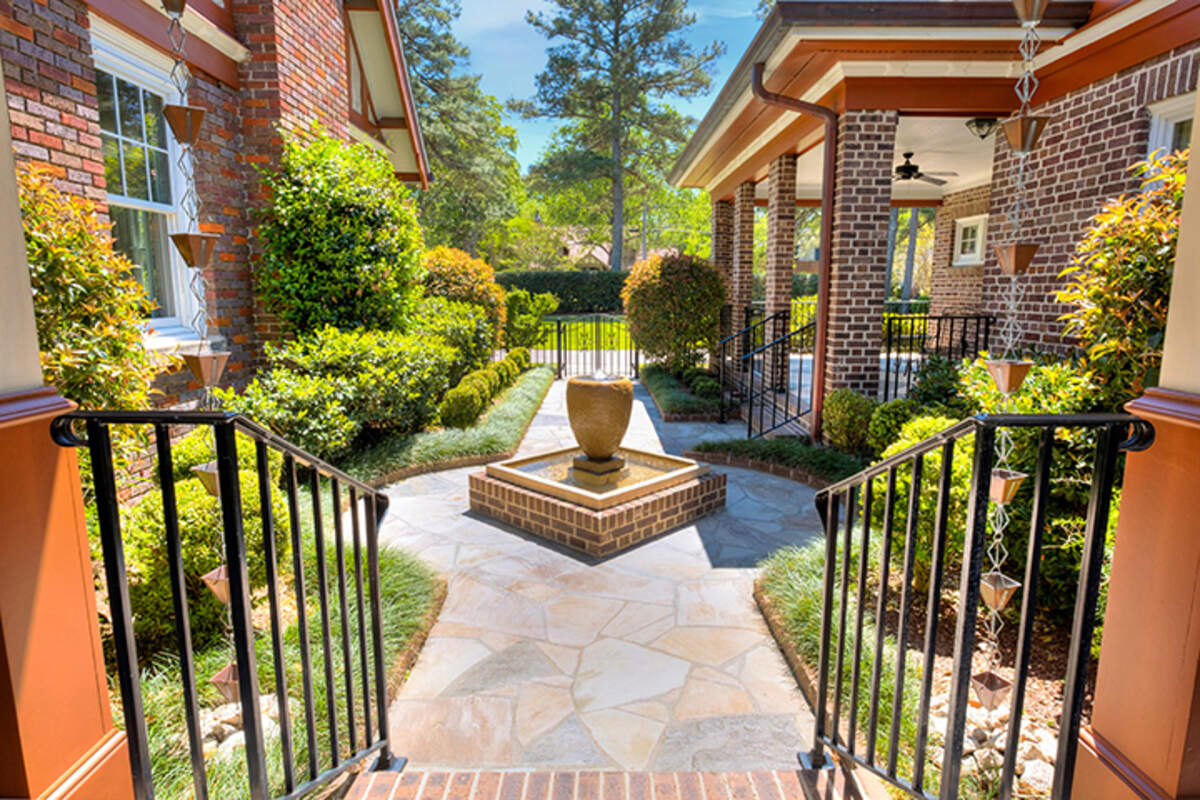 A view from a four-structure compound set for auction in a historic part of Sumter.