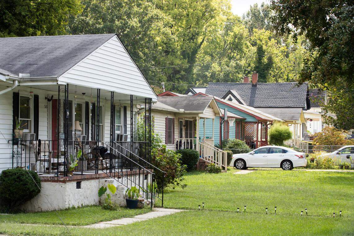 Home in the Southernside neighborhood in Greenville, South Carolina on Saturday, September 18, 2021. This neighborhood near downtown is experiencing a transformation, with new homes being built across the neighborhood.