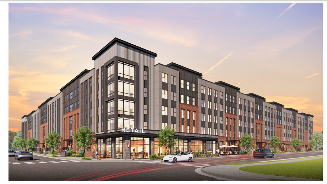 A rendering of what proposed student apartments Verve Columbia will look like when complete. The $90 million project will be at the intersection of Huger and Blossom streets.