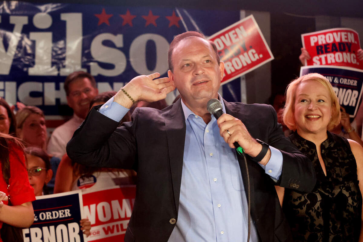 S.C. gubernatorial candidate Alan Wilson speaks to supporters Tuesday, June 9 during his campaign watch party at the Market On Main restaurant in Columbia.