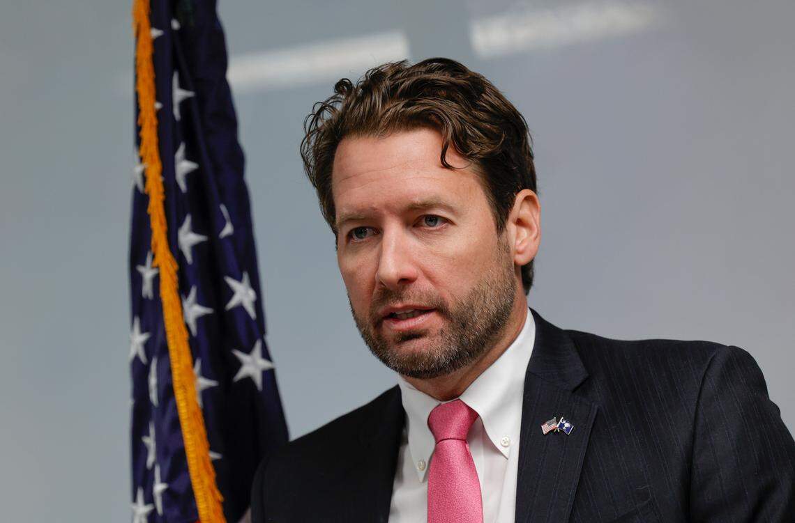 Democratic candidate for South Carolina Governor Joe Cunningham during a press conference in Columbia on Wednesday, Oct. 26, 2022.