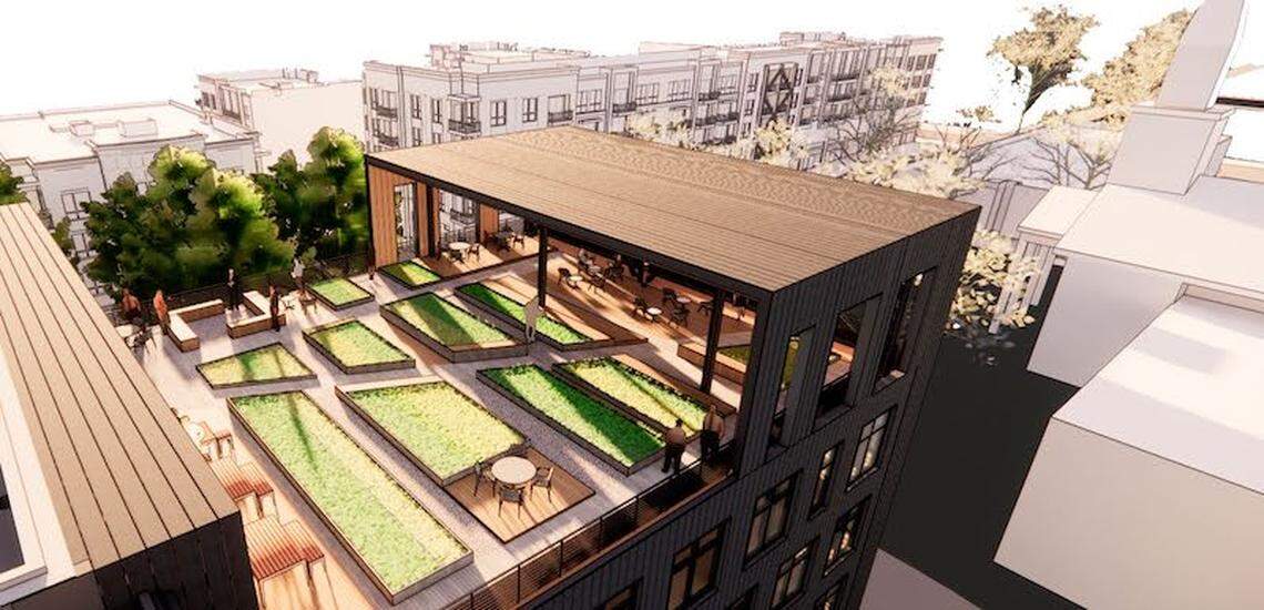 The WestLawn office building in the BullStreet District of Columbia, S.C. will be 79,000 square feet and feature a rooftop terrace.
