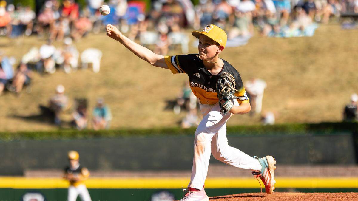 South Carolina’s Brady Westbrooks [#9] during Monday's game against Nevada in the Little League World Series.