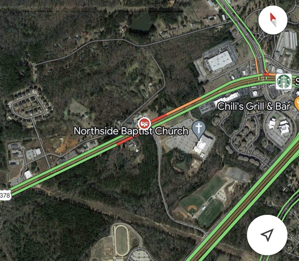 A crash closed a road in Lexington.