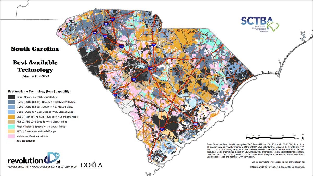 About 435,000 people in the state don’t have broadband service fast enough for a person to have a telehealth visit or a student to stream a video for a lesson, according to Jim Stritzinger of Revolution D, which works on broadband mapping.
