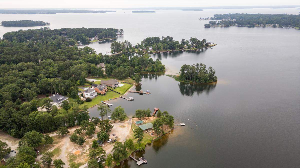 Lake Murray from the air in the early morning on Monday, June 18, 2024.