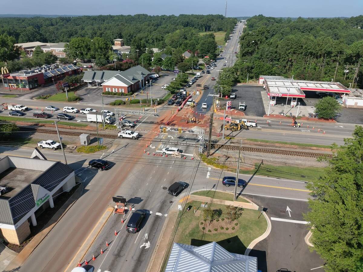 The intersection at Lake Murray Boulevard and St. Andrews Road is blocked.