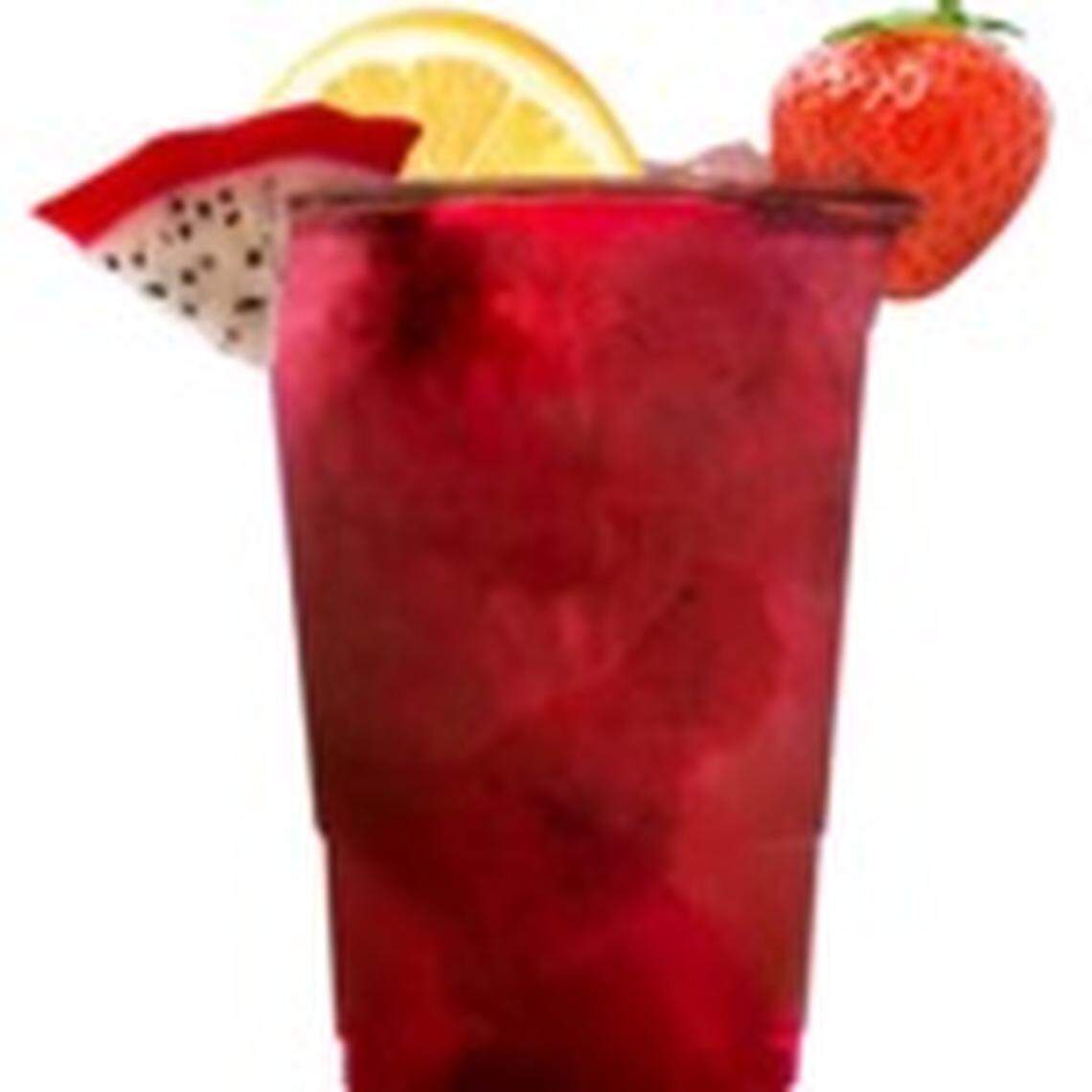 An image of Strawberry Dragon Fruit Lemonade.