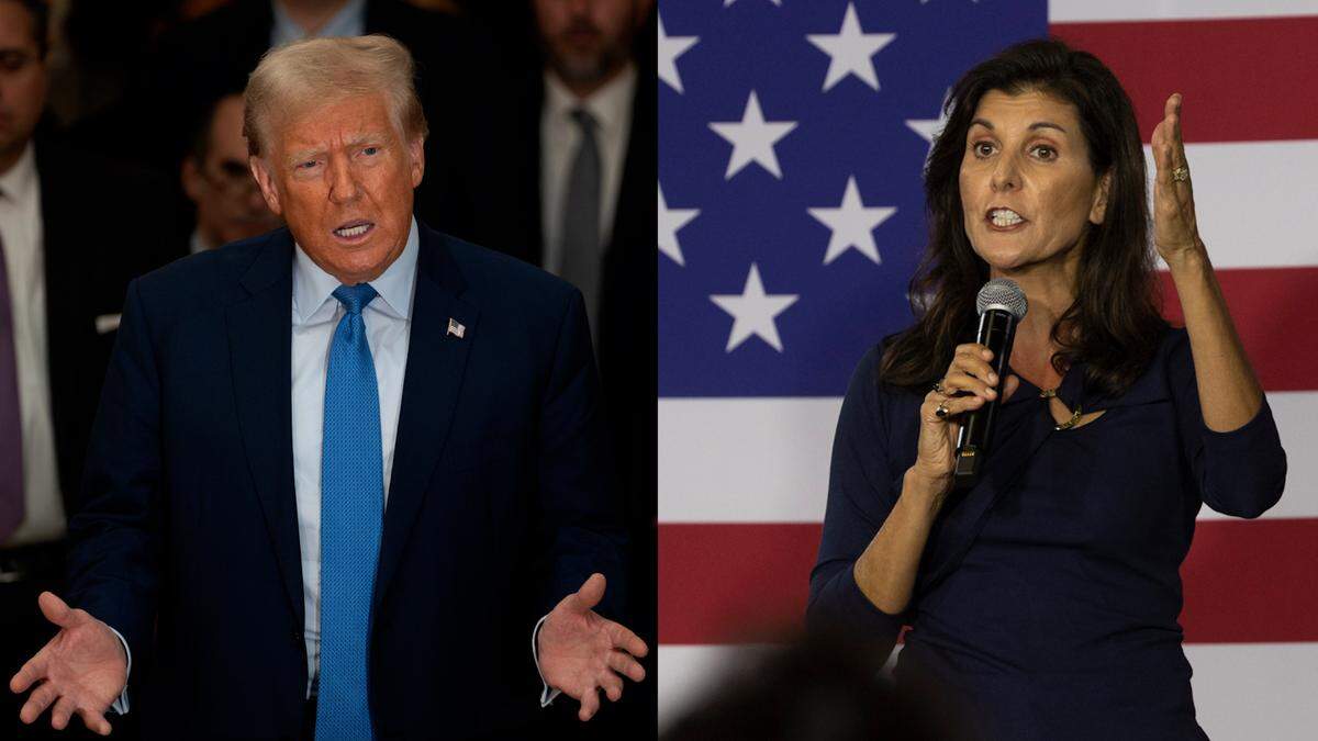 Former President Donald Trump and former S.C. Gov. Nikki Haley