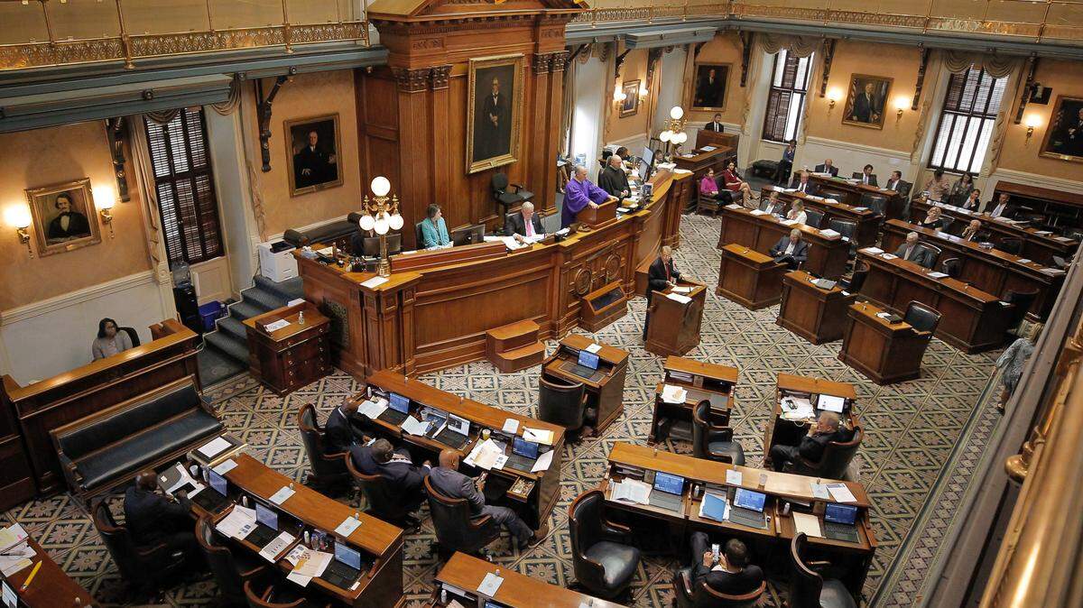 The S.C. Senate chamber is seen in session in Columbia, S.C. on Wednesday, March 23, 2022. (Travis Bell/STATEHOUSE CAROLINA)