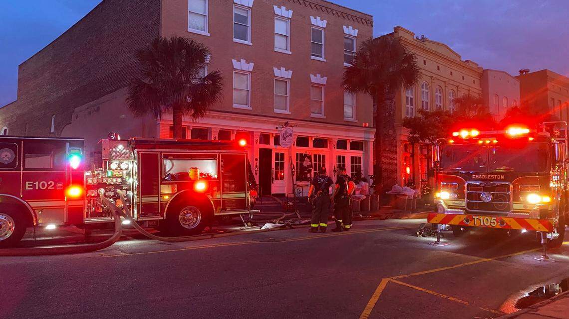 A kitchen fire broke out early Saturday morning, on Aug. 7, 2021, at Magnolias restaurant in downtown Charleston. The restaurant helped put Charleston on the map as a foodie destination.