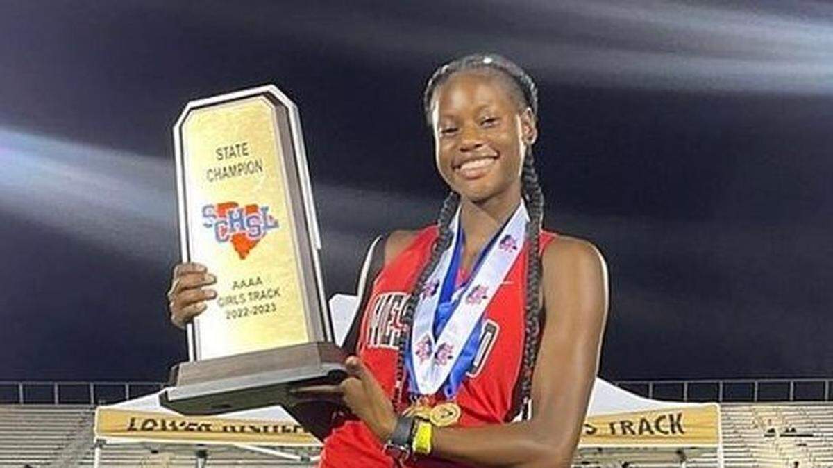 Westwood senior Ticora Gaskin was named 2023 SC Girls Gatorade Track and Field athlete of the year.