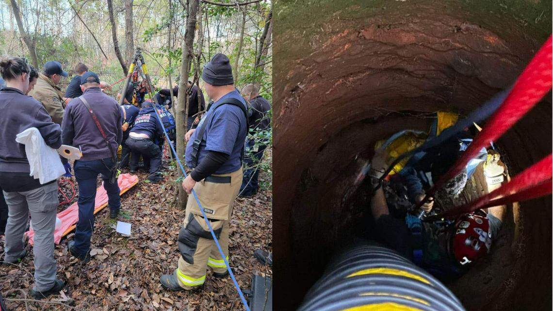 A 9-year-old boy was rescued from a 20-foot well, South Carolina fire officials say.