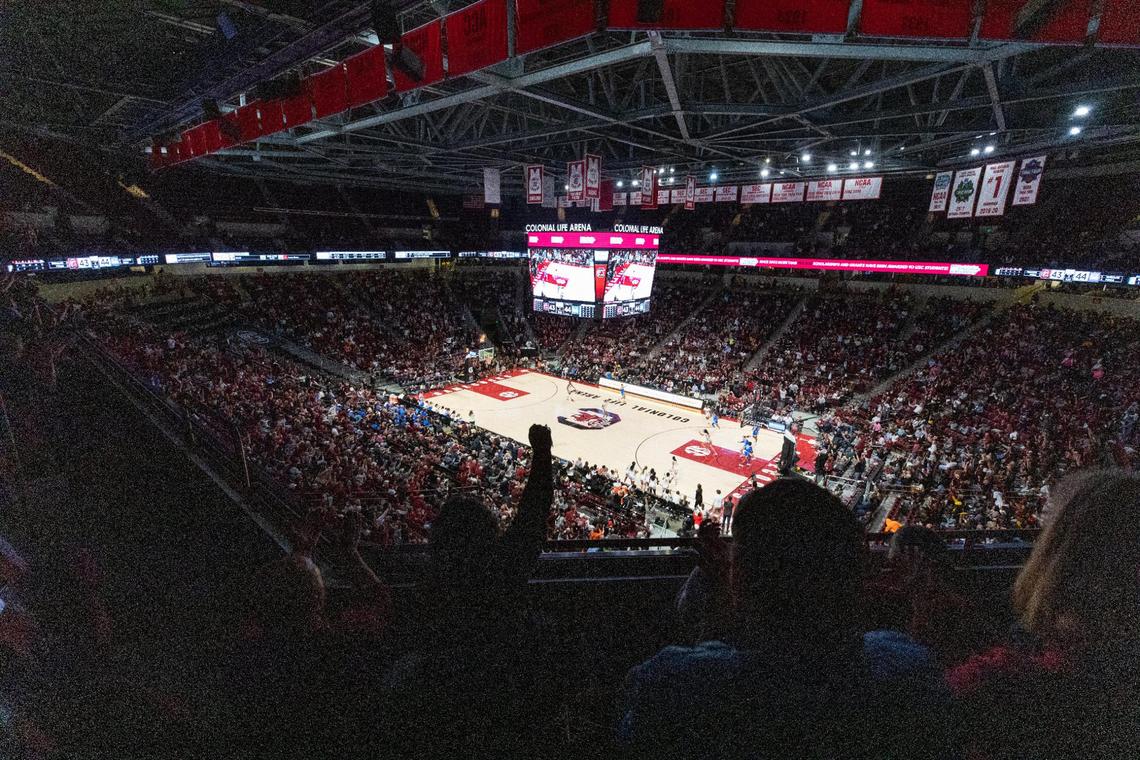Fans cheer as South Carolina plays UCLA on Tuesday, November 29, 2022.