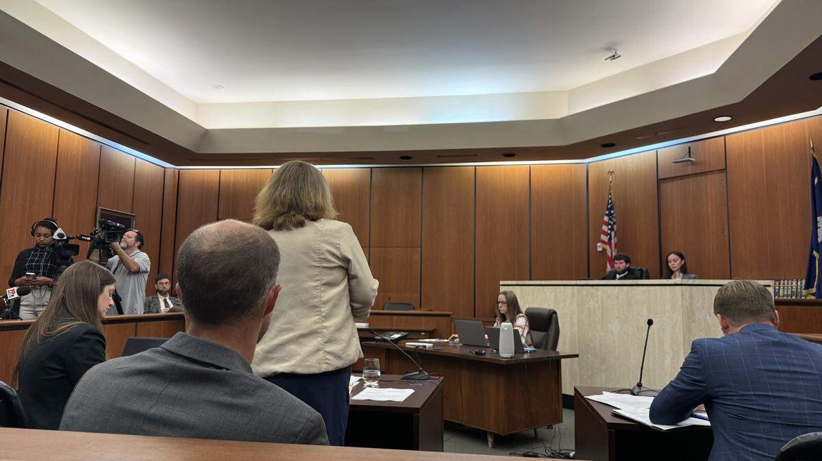 Attorney Kathleen McDaniel argued Wednesday morning to state Judge Daniel Coble that the S.C. House Rules Committee had violated the state’s FOIA in a key redistricting matter. Coble disagreed.