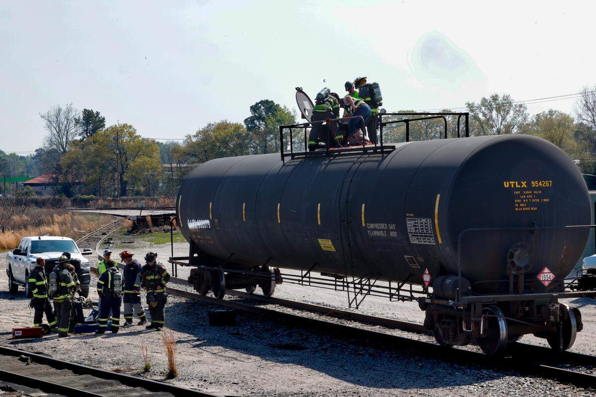 Norfolk Southern conducted a hazardous material training on Wednesday, Mar. 20, 2024 for the local fire departments.
