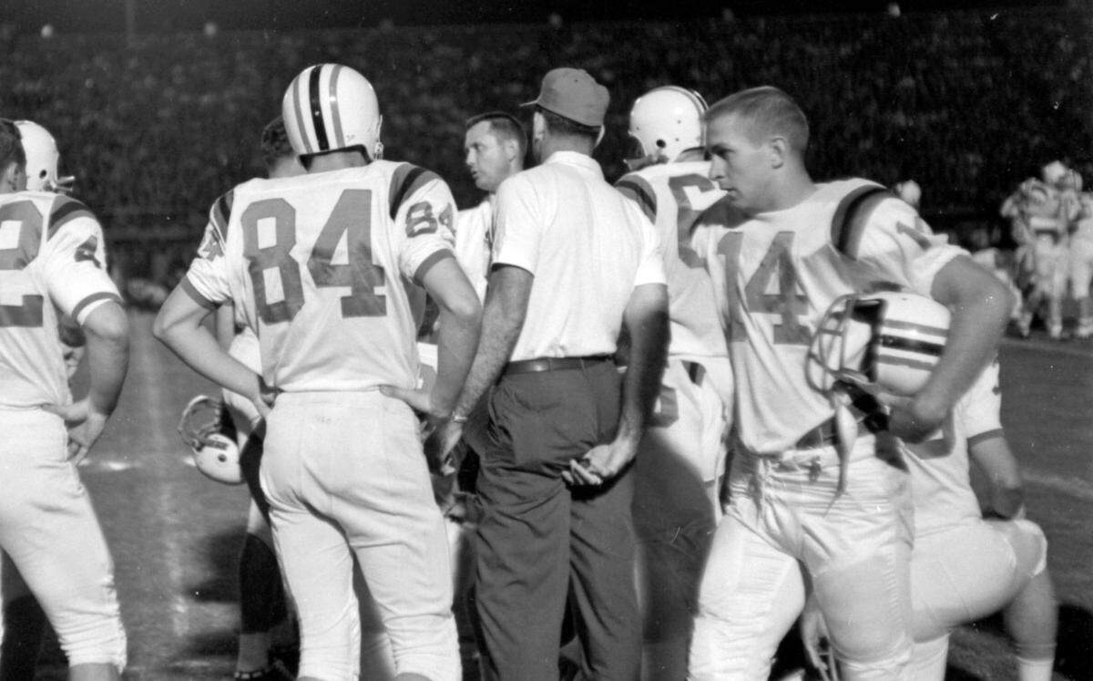 Buddy Bennett (14) during South Carolina’s September 1960 football game against Duke.