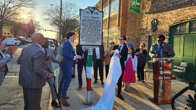 ‘This is Columbia’: Beloved restaurant Villa Tronco honored with historic marker