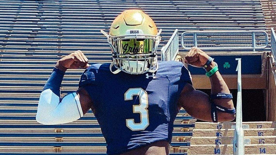 Hilton Head linebacker Jaylen Sneed on his visit to Notre Dame