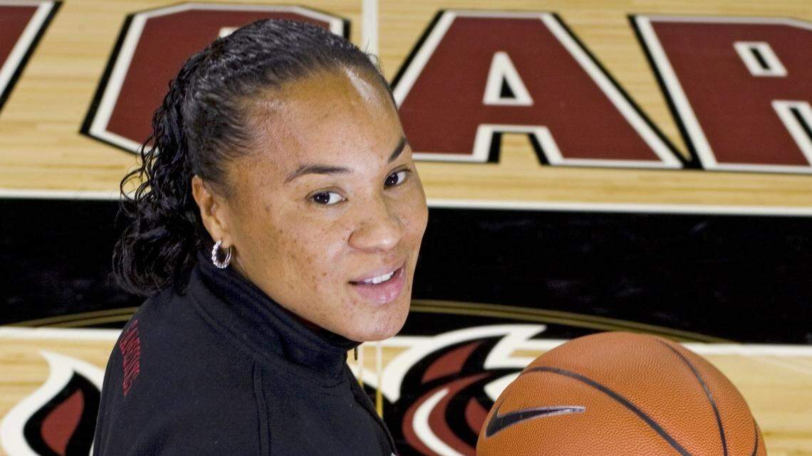 October 2008: Women’s basketball coach Dawn Staley poses for a magazine portrait.