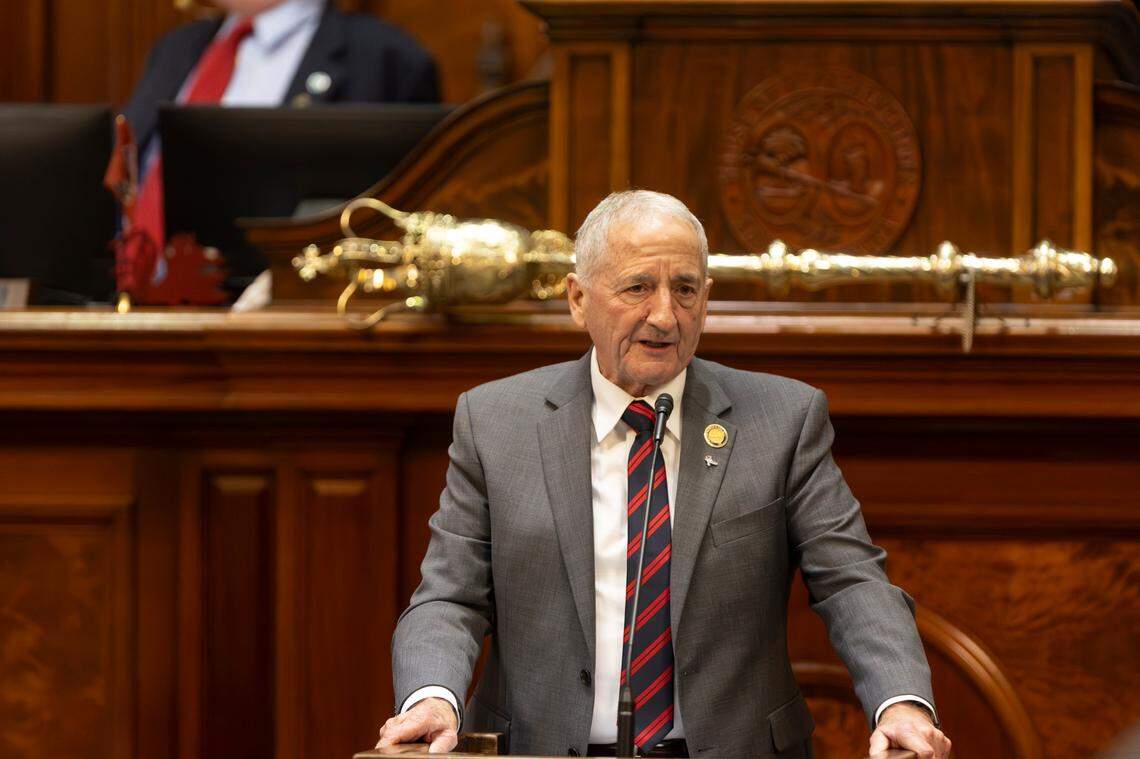 State Rep Joe White, R-Newberry speaks during a meeting of the South Carolina House of Representatives on Tuesday, Dec. 3, 2024.