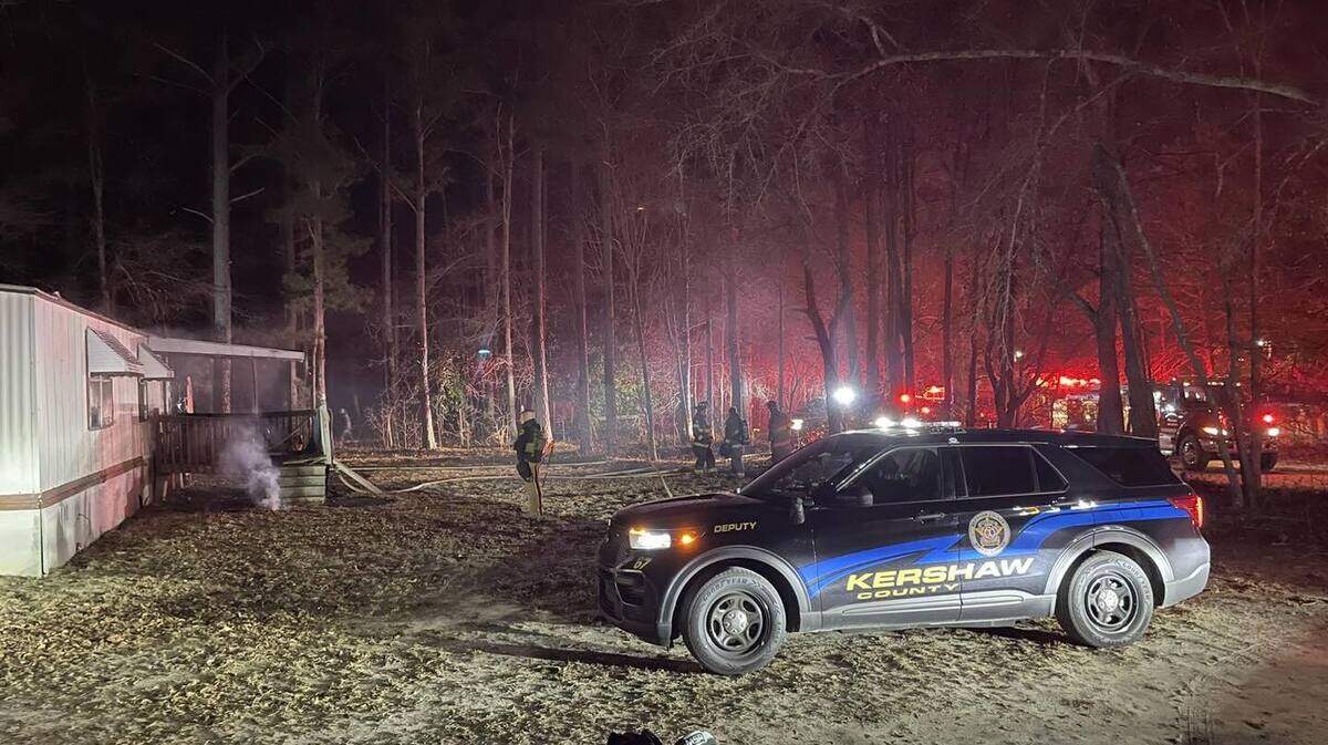The Kershaw County Sheriff’s Office responded to a report of “shots fired” on Jan. 19, 2024. During a standoff with the suspect, the home caught fire.