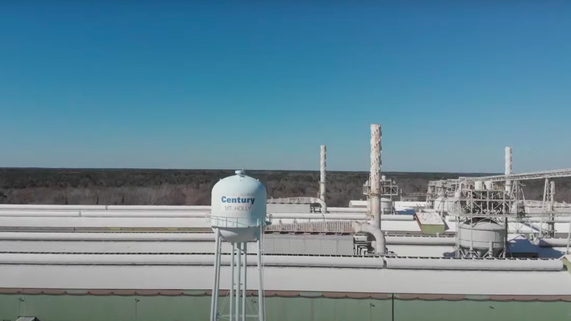 The Century Aluminum facility located in Mount Holly, S.C. , seen here, was to undergo a $60 million expansion project.