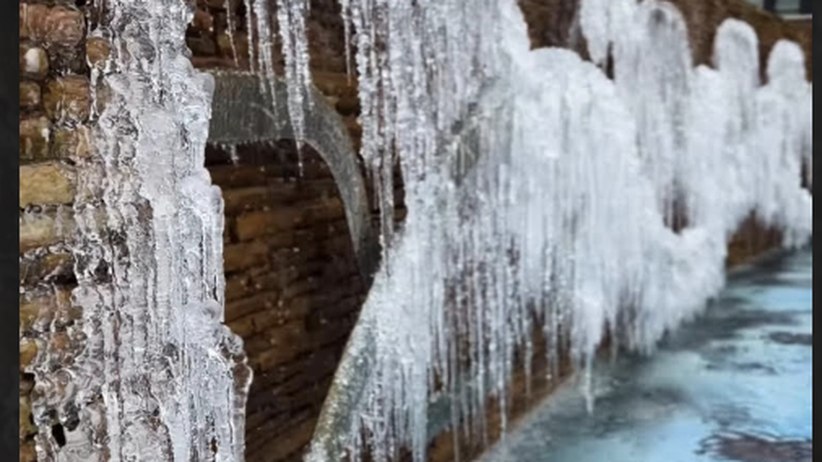 Temperatures in the teens took hold in Greenville, SC, Wednesday Jan. 22.