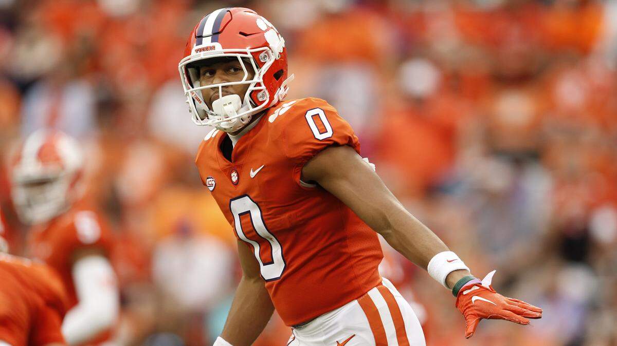 Clemson wide receiver Antonio Williams (0) is seen against Furman during action in Clemson on Saturday, Sept. 10, 2022.